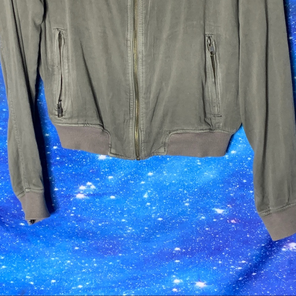 Mossimo- Green Bomber Jacket Size Medium - image 3